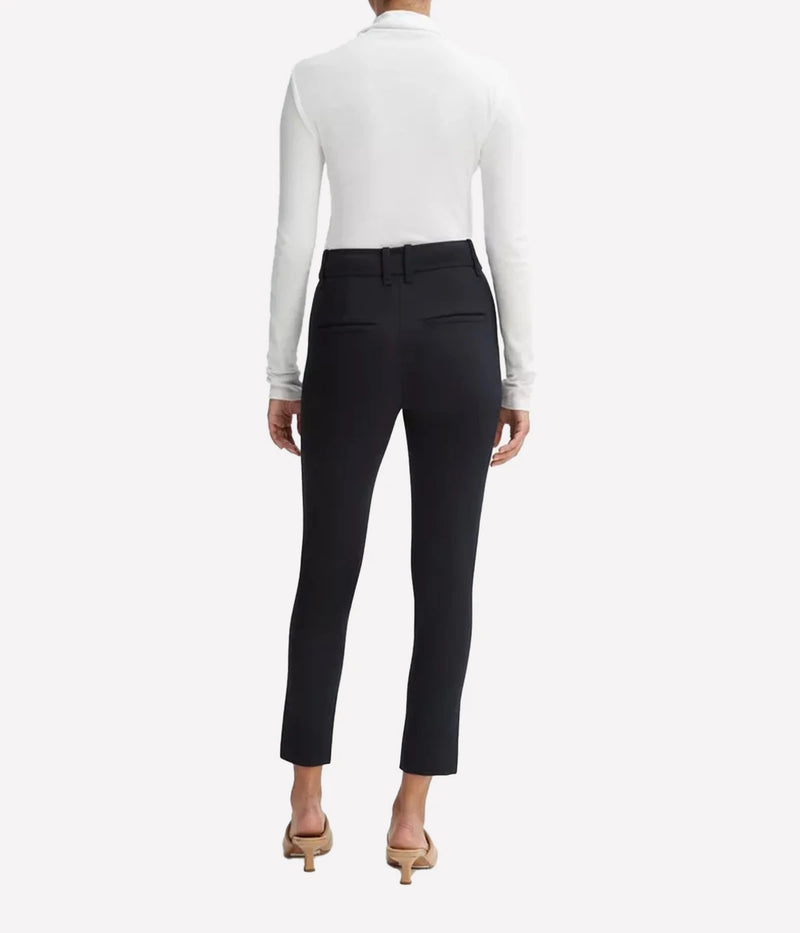 High Waist Cigarette Pant in Black