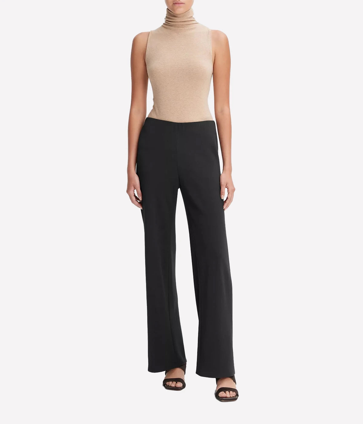High Waisted Bias Pant in Black