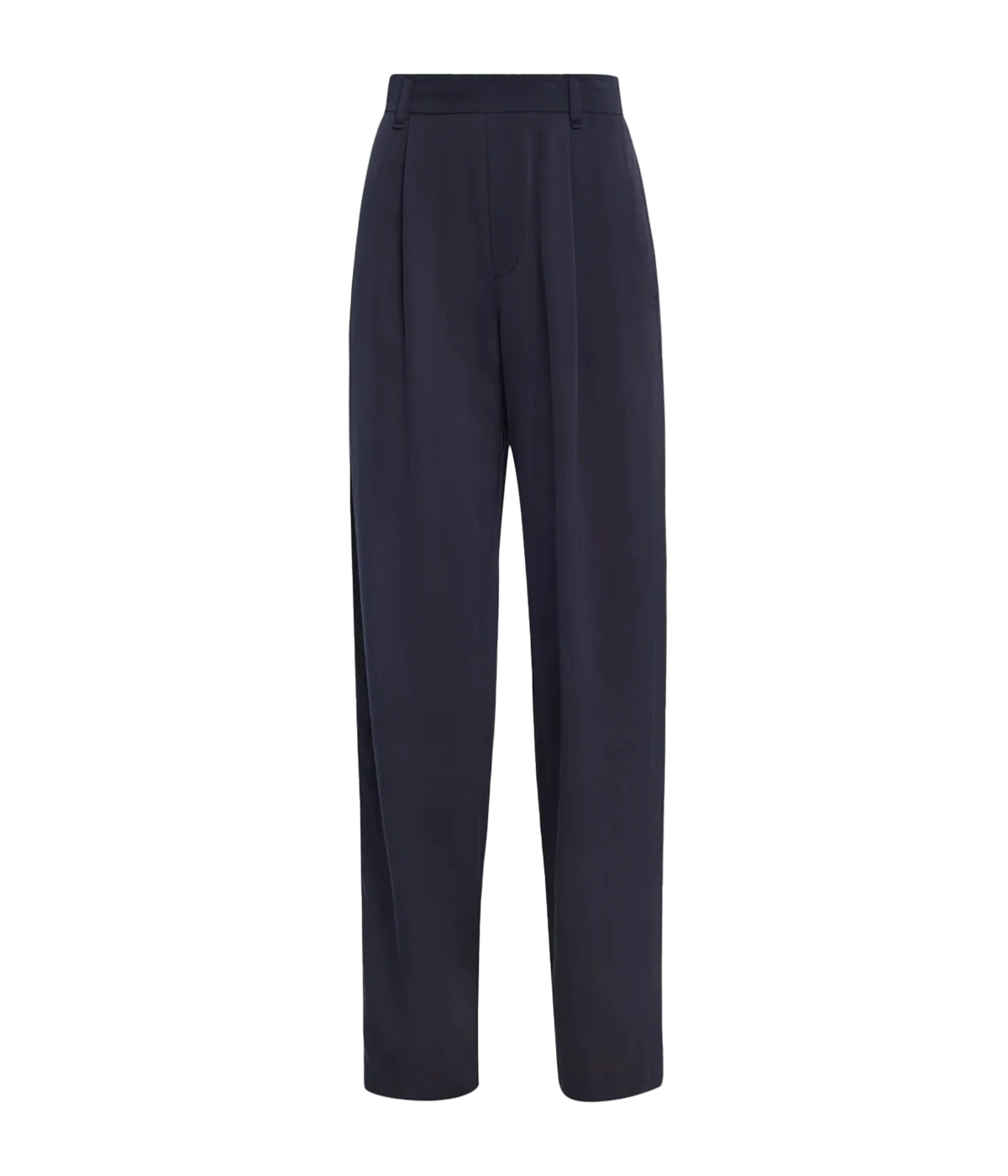 *FINAL SALE*HIGH WAIST SILK BLEND PULL ON PANT in Coastal