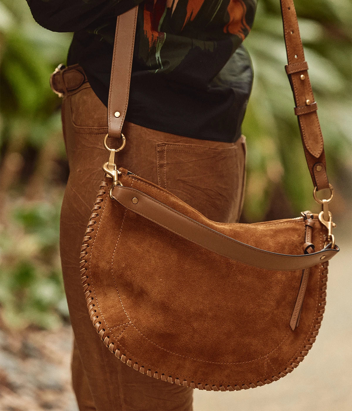 Oskan Soft Zip Bag In Cognac