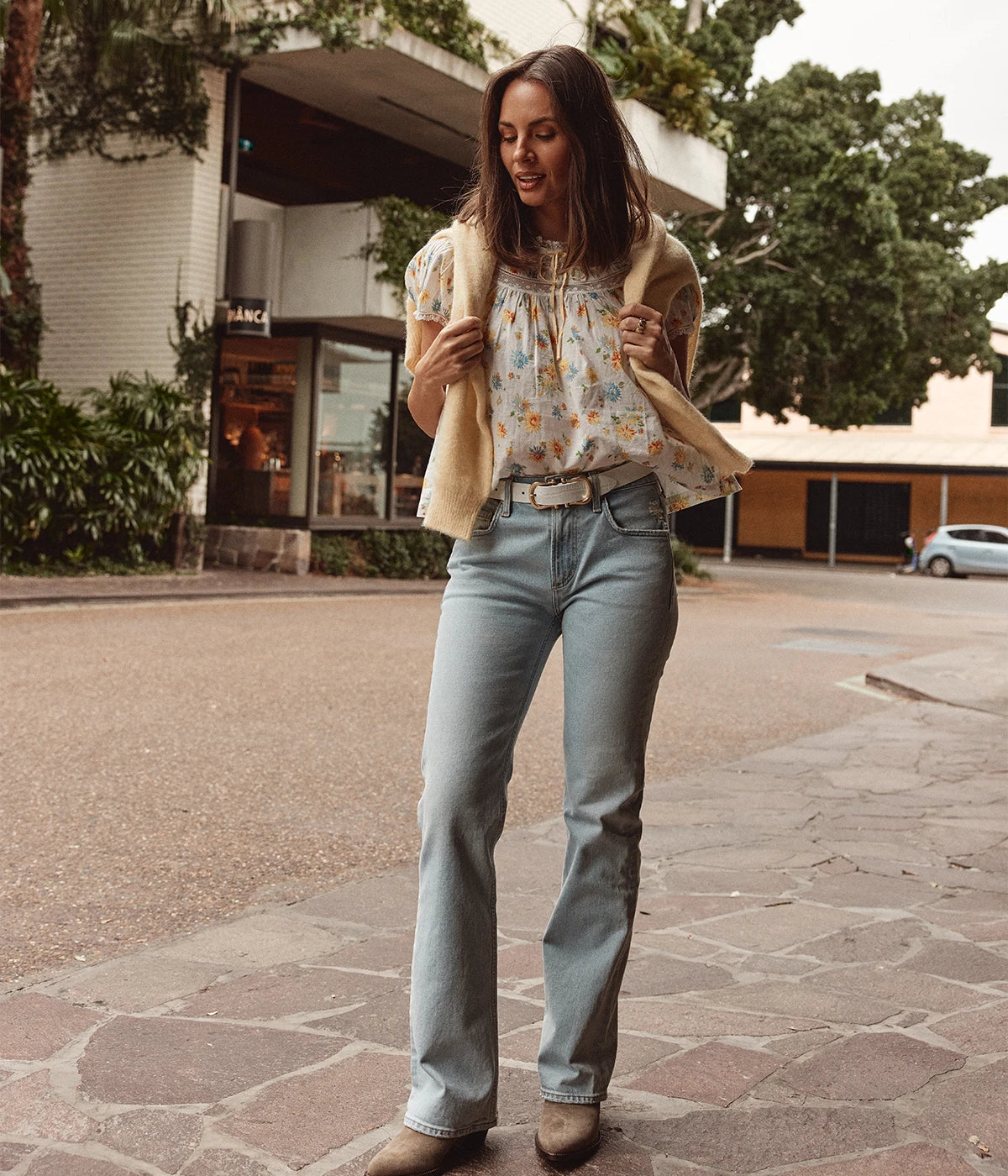 Genova Low Rise Boot Jean In Villa