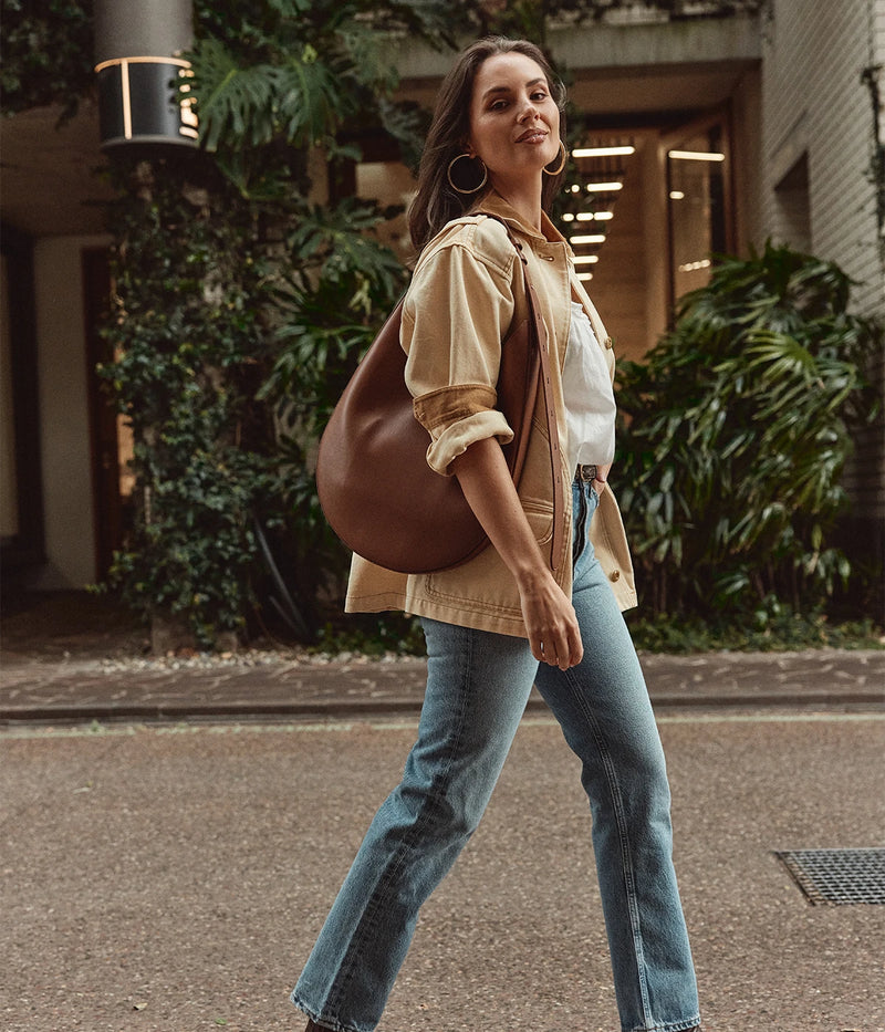 Hobo Bag in Brown Rust