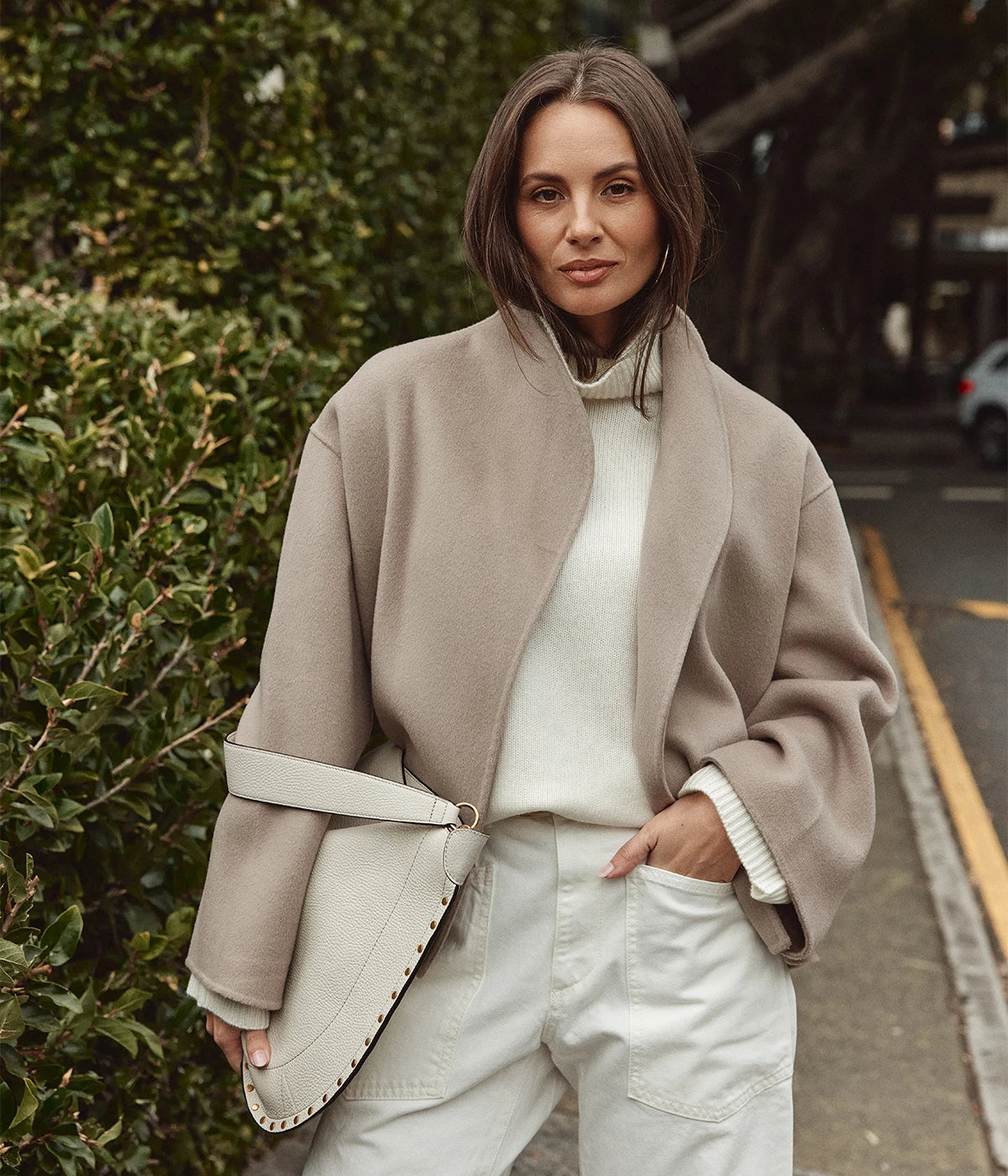 Short Jacket in Dark Sand