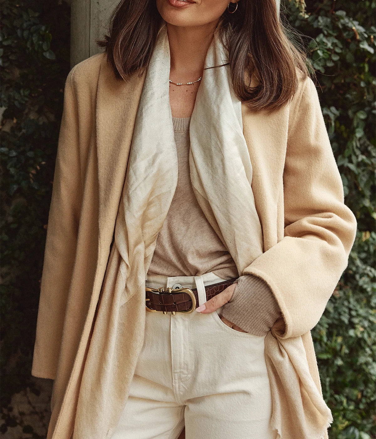 Single Breasted Classic Coat in Camel