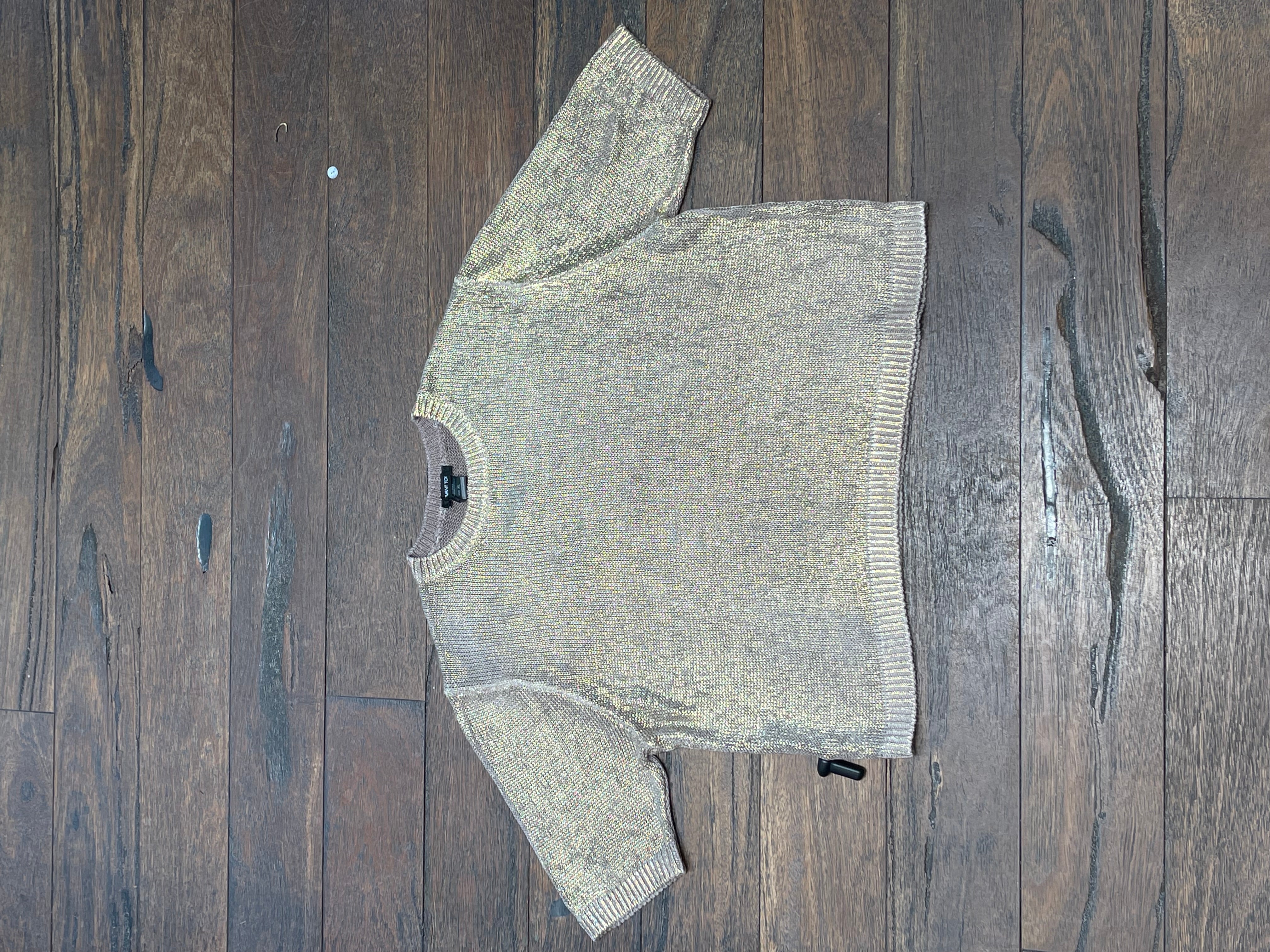 Short Sleeve Maglia in Noce Moscata Lamination