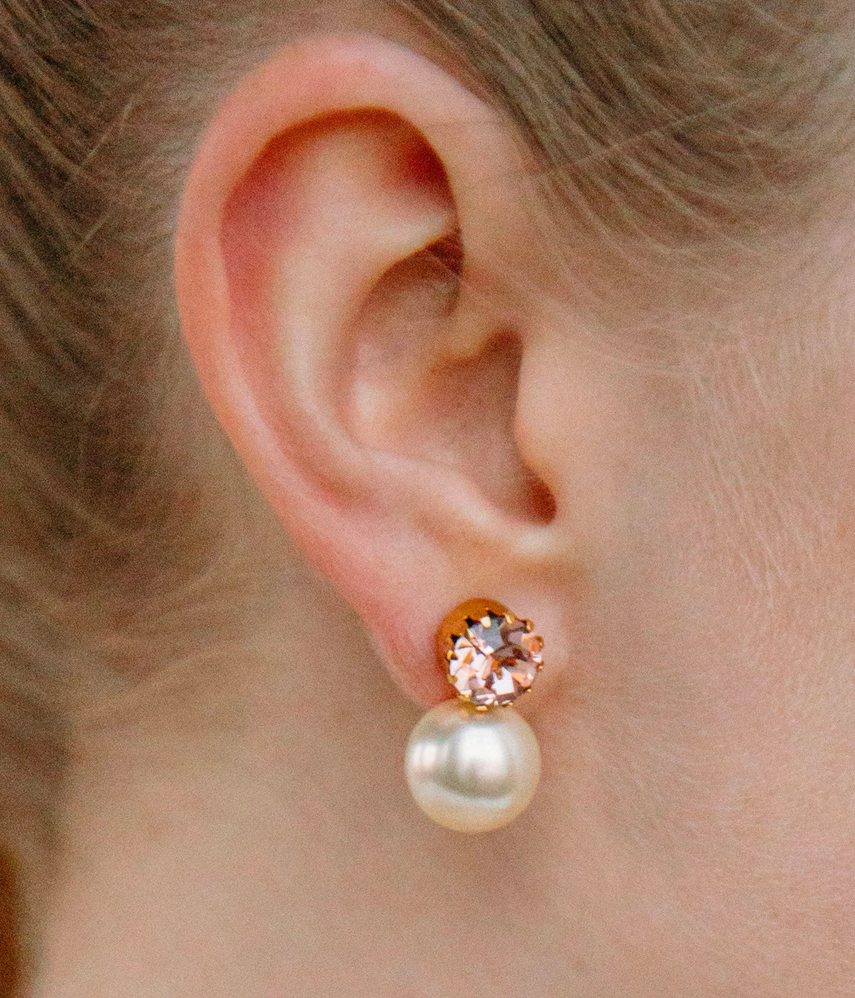 Ines Earrings in Rose