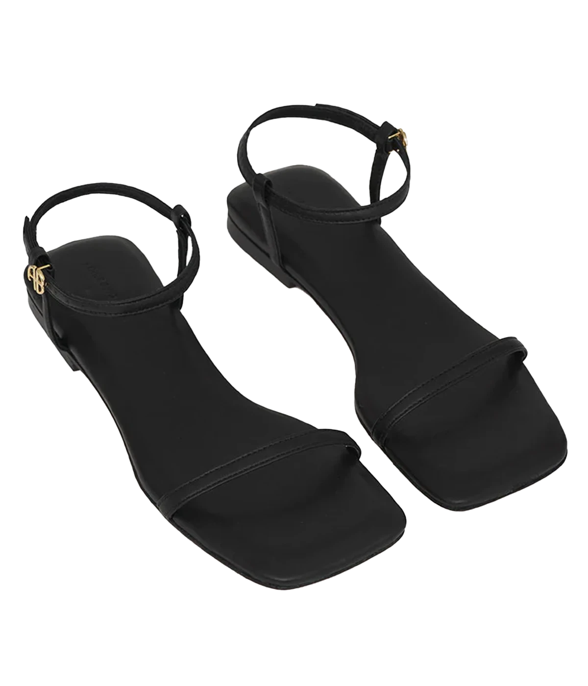 Invisible Flat Sandal in Black