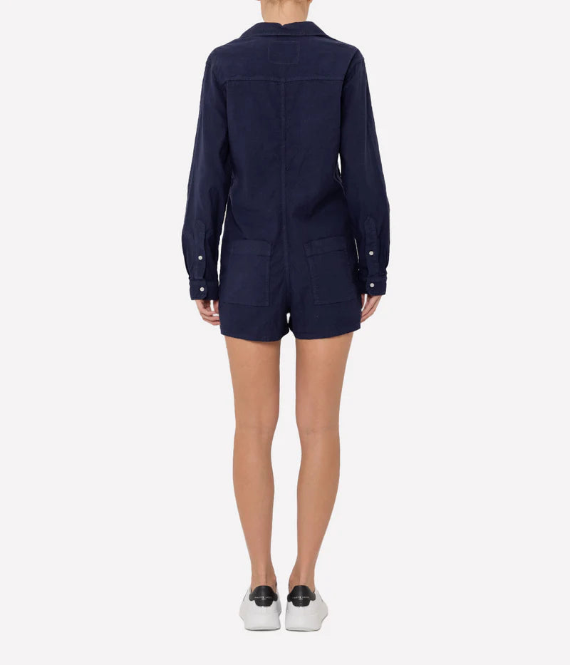 *FINAL SALE* Ireland Longsleeve Playsuit in Navy