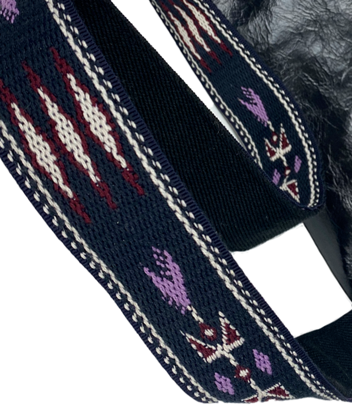 Embroidered Nessah Bag in Black