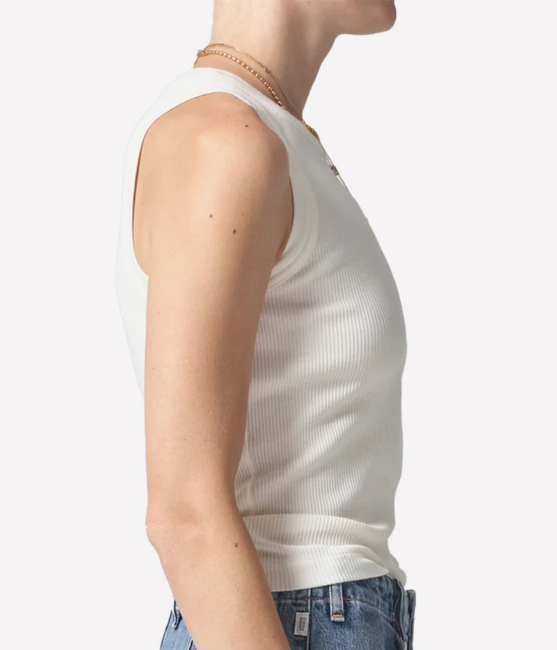 Isabel Rib Tank In Pashmina