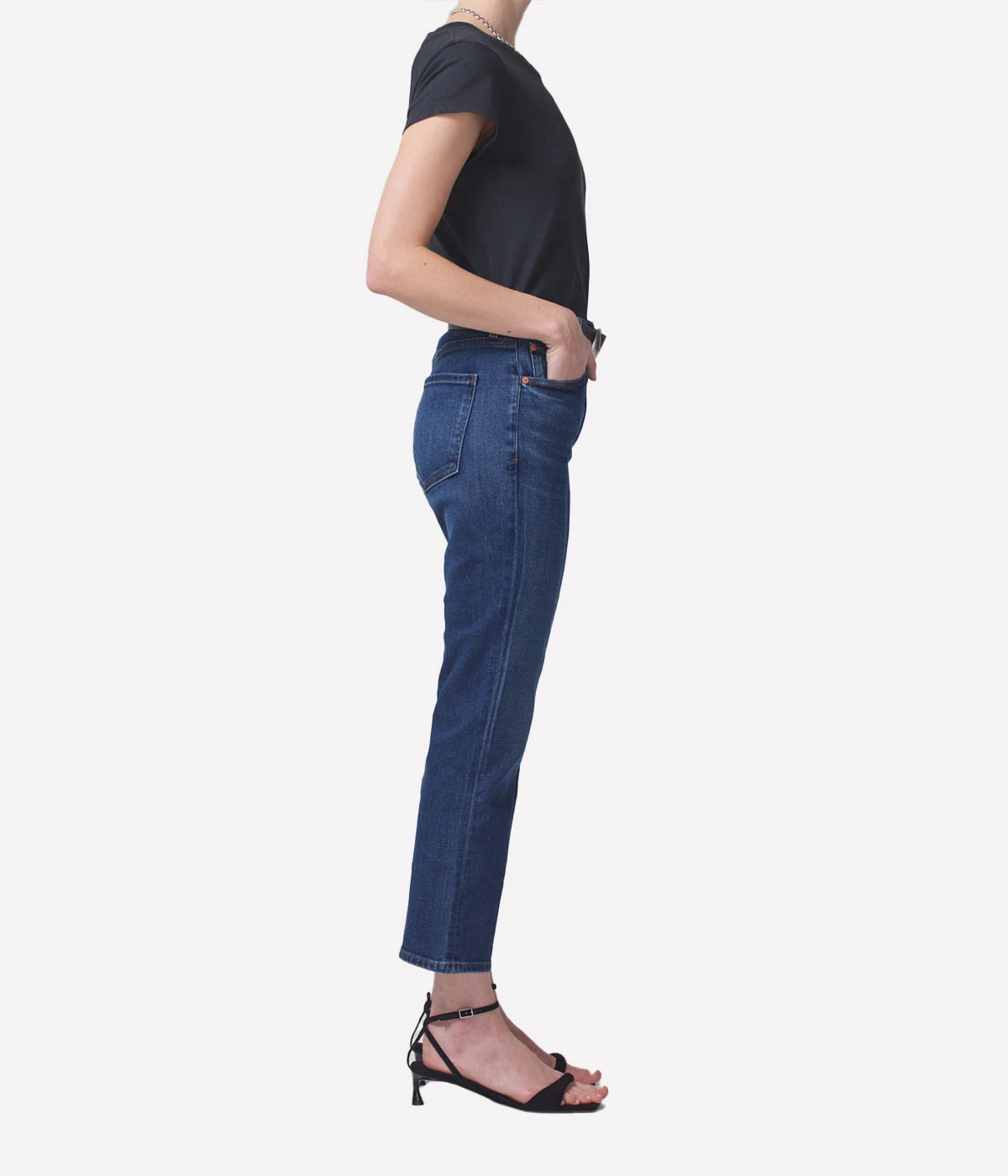 Isla Cropped Boot Jean in Provance