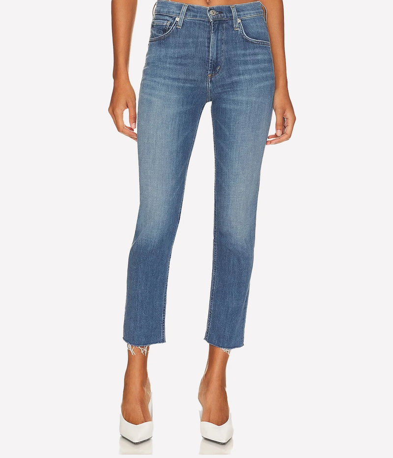 Isola Straight Crop Jean in Lawless