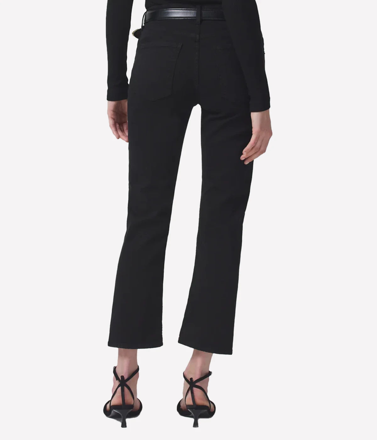 Isola Straight Crop Jean in Plush Black