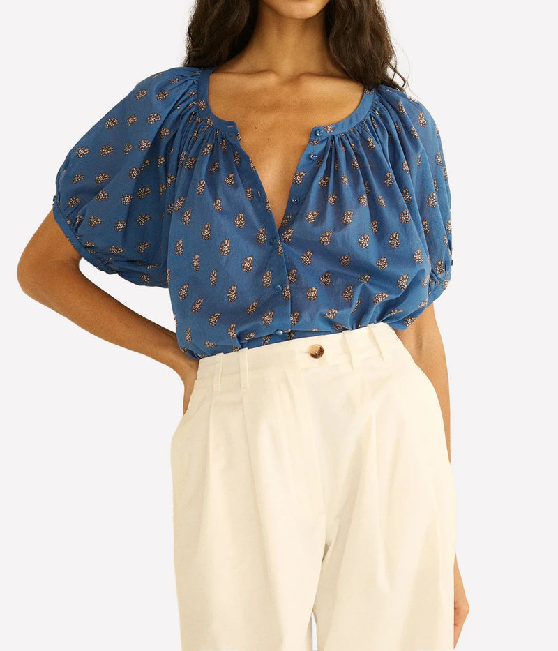 June Top in EARTHA PAISLEY