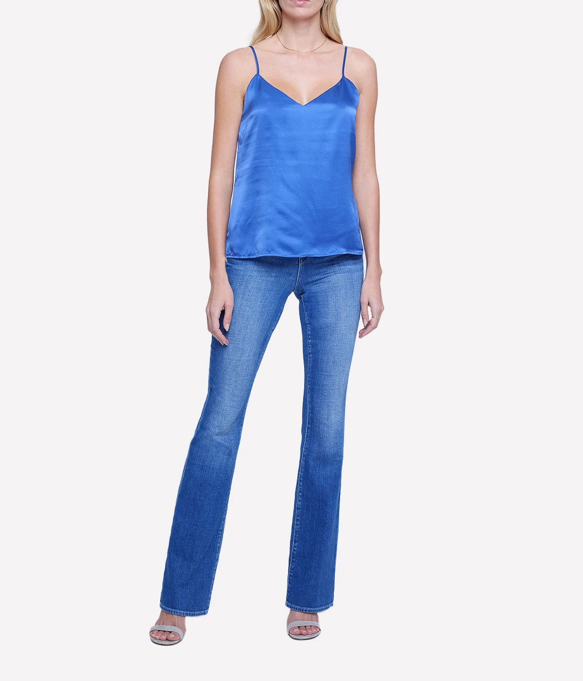 *FINAL SALE* Jane Spaghetti Strap Top in Nouvean Navy