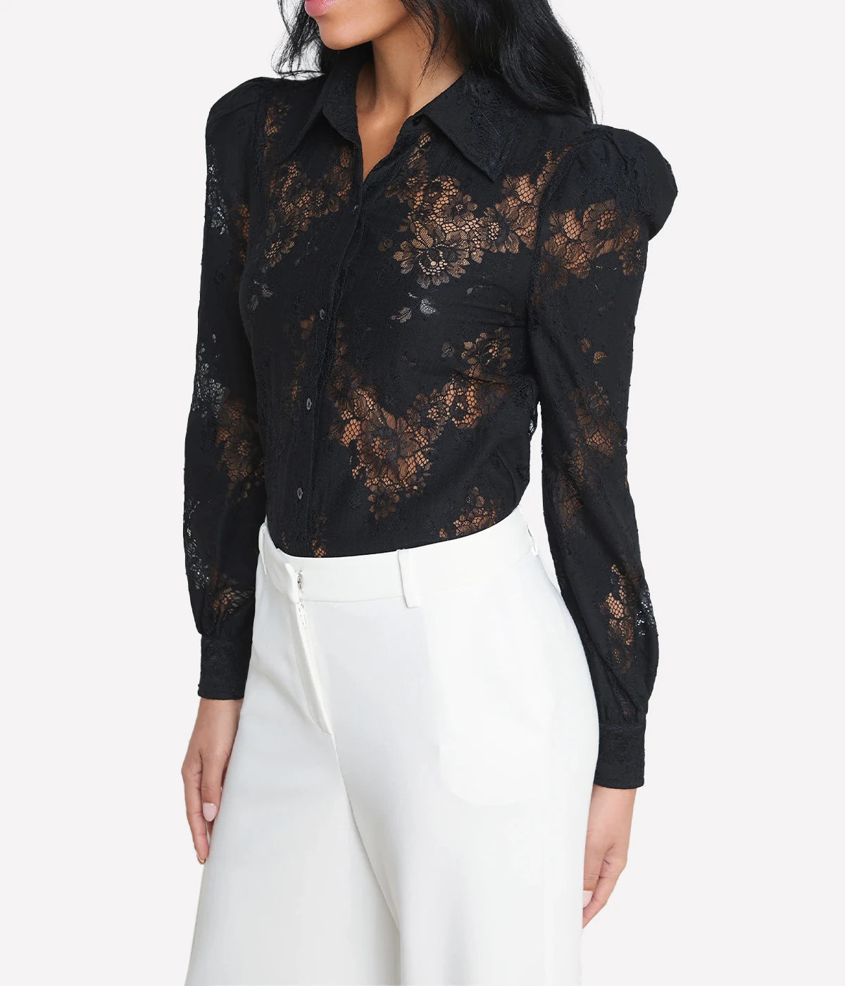 Jenica Lace Blouse in Black