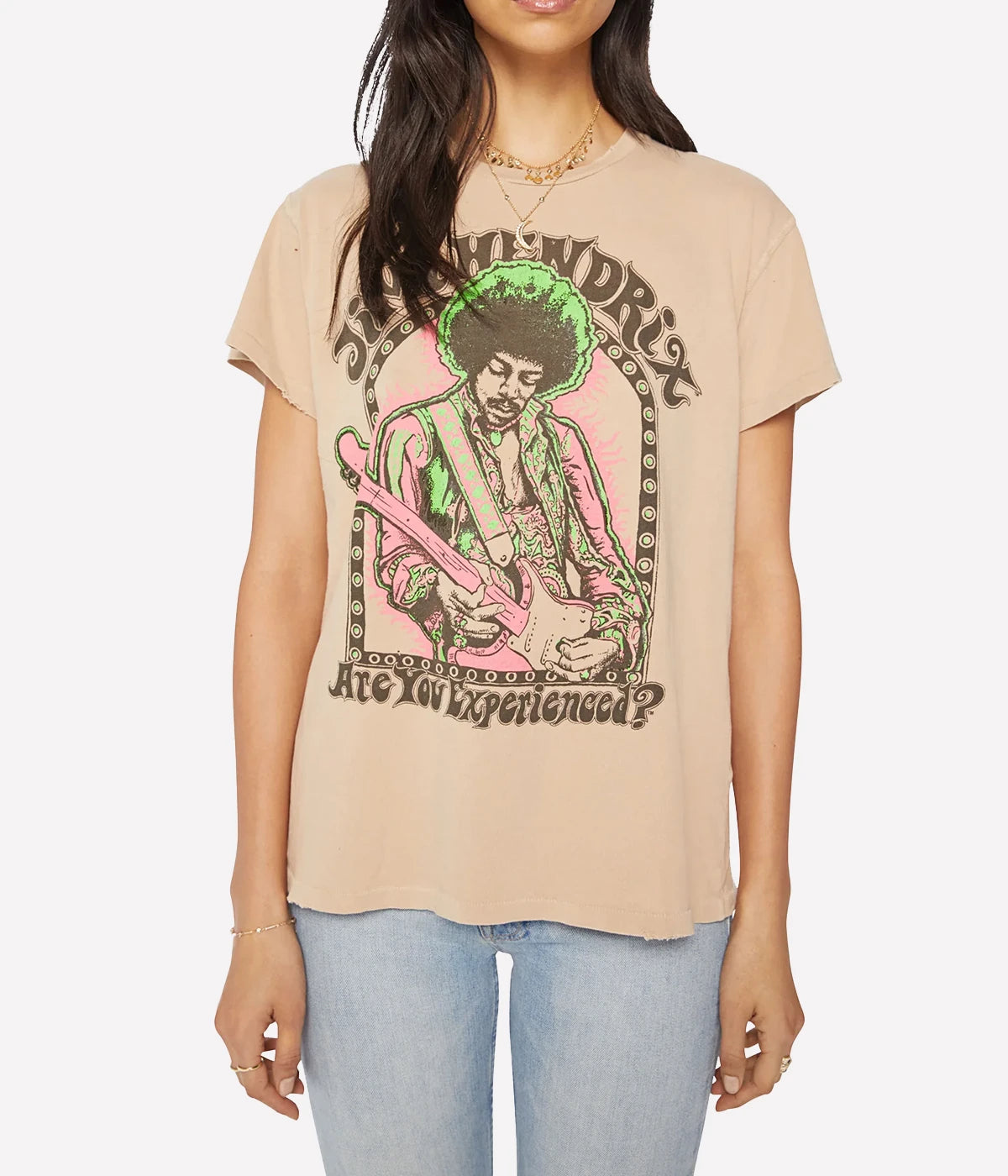 Jimi Hendrix T-Shirt in Beige