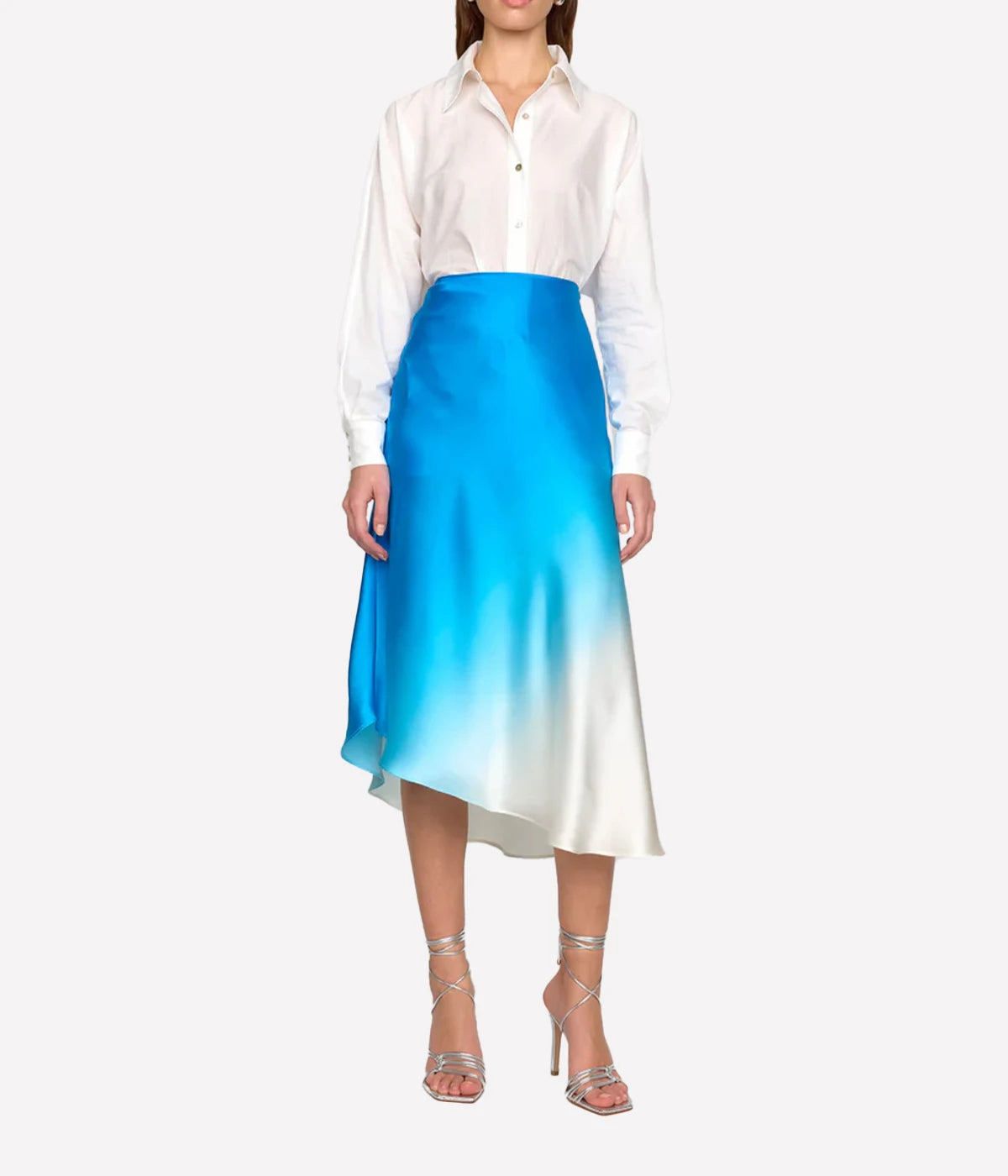 Josie Skirt in Blue Dip Dye