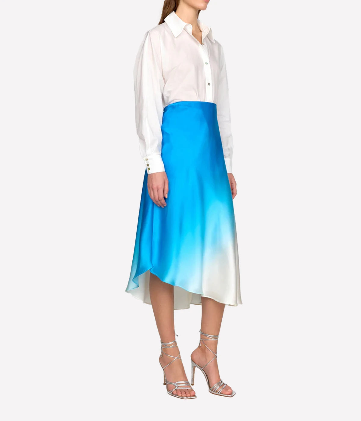 Josie Skirt in Blue Dip Dye