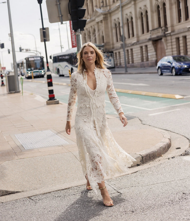 Camila Dress in IVORY
