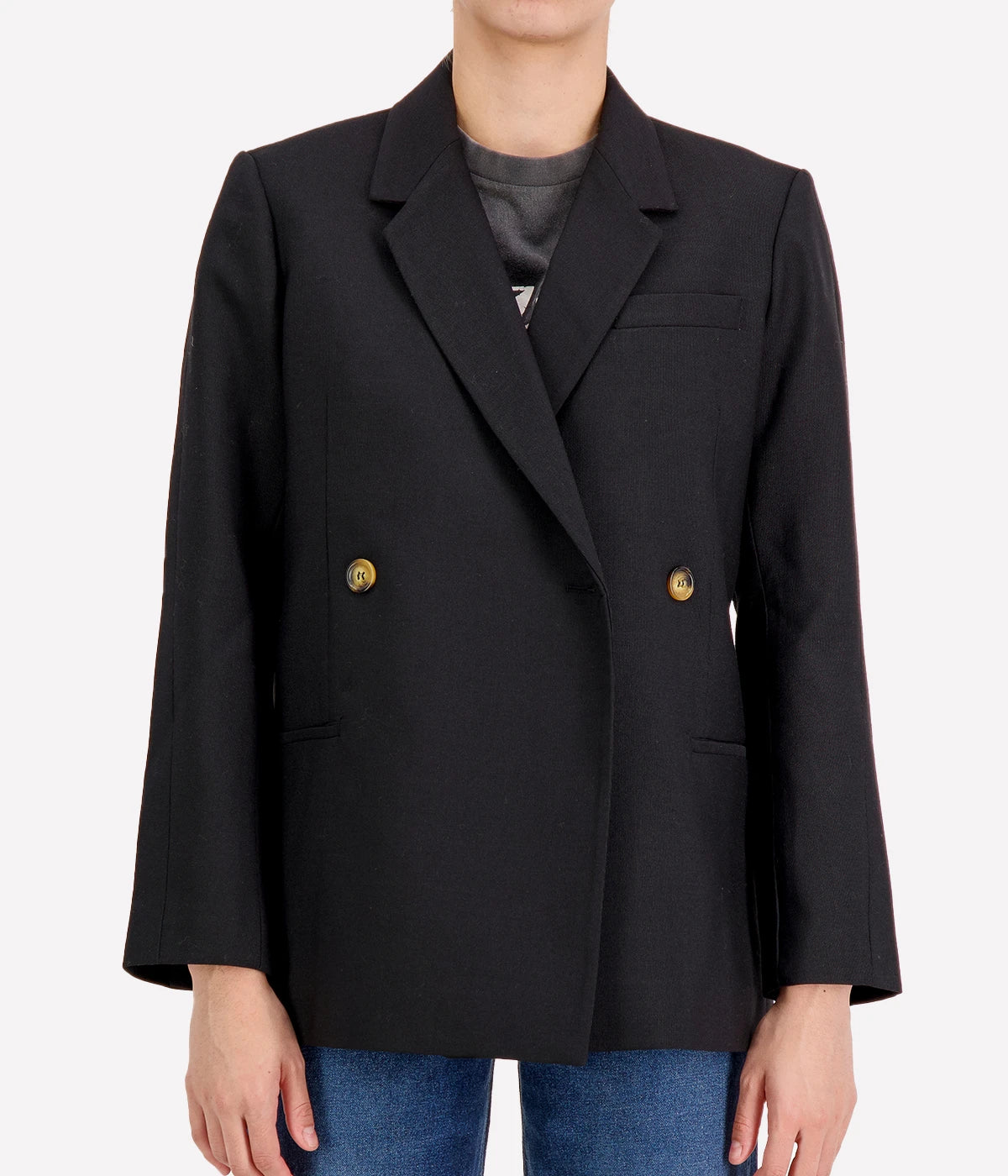 Kaia Blazer in Black