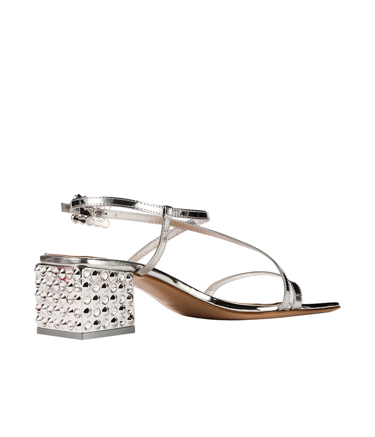 Kara Metal Sandal in Silver