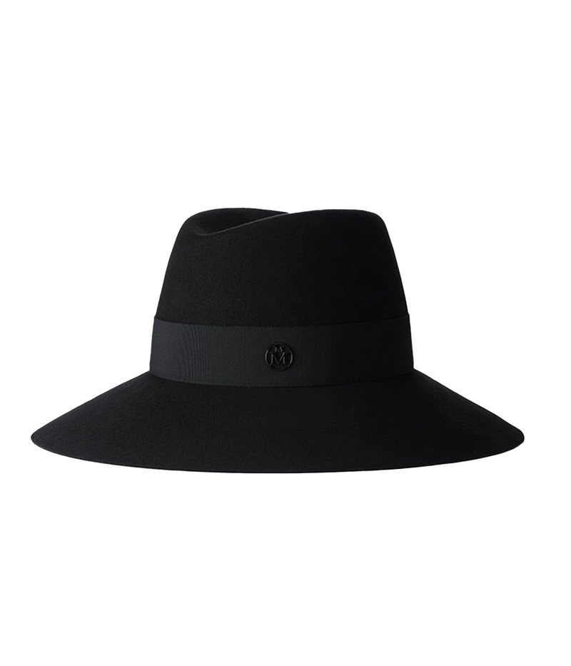 Wool felt waterproof black fedora hat. Timeless and elegant accessory to add style to any look. 