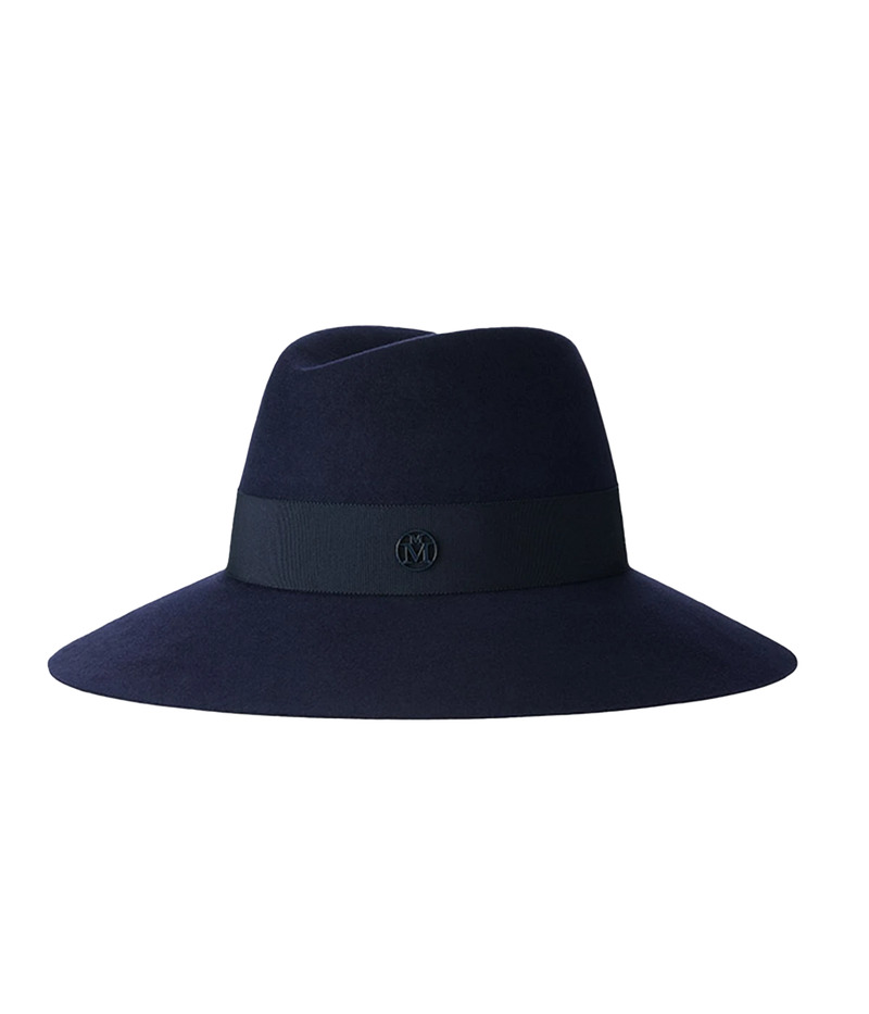 Wool felt waterproof navy fedora hat. Timeless and elegant accessory to add style to any look. 