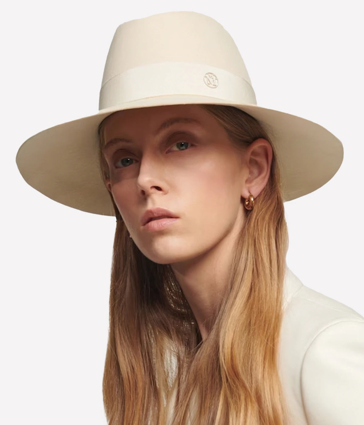 Kate Felt Fedora Hat in Pearl