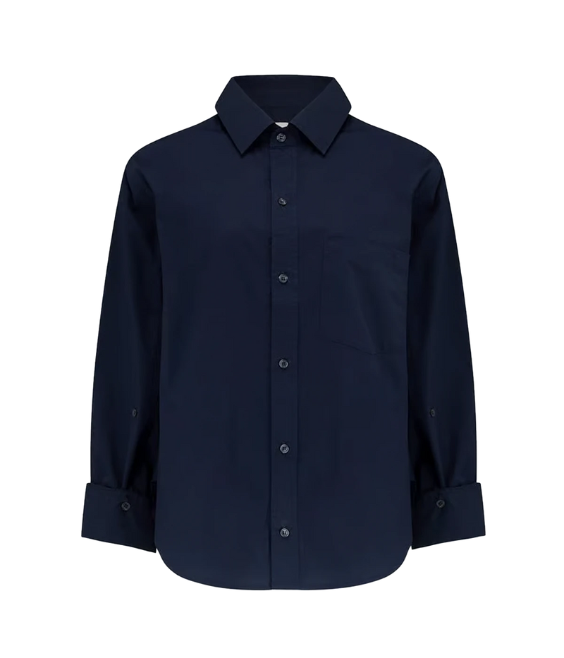 Kayla Shrunken Shirt In Navy