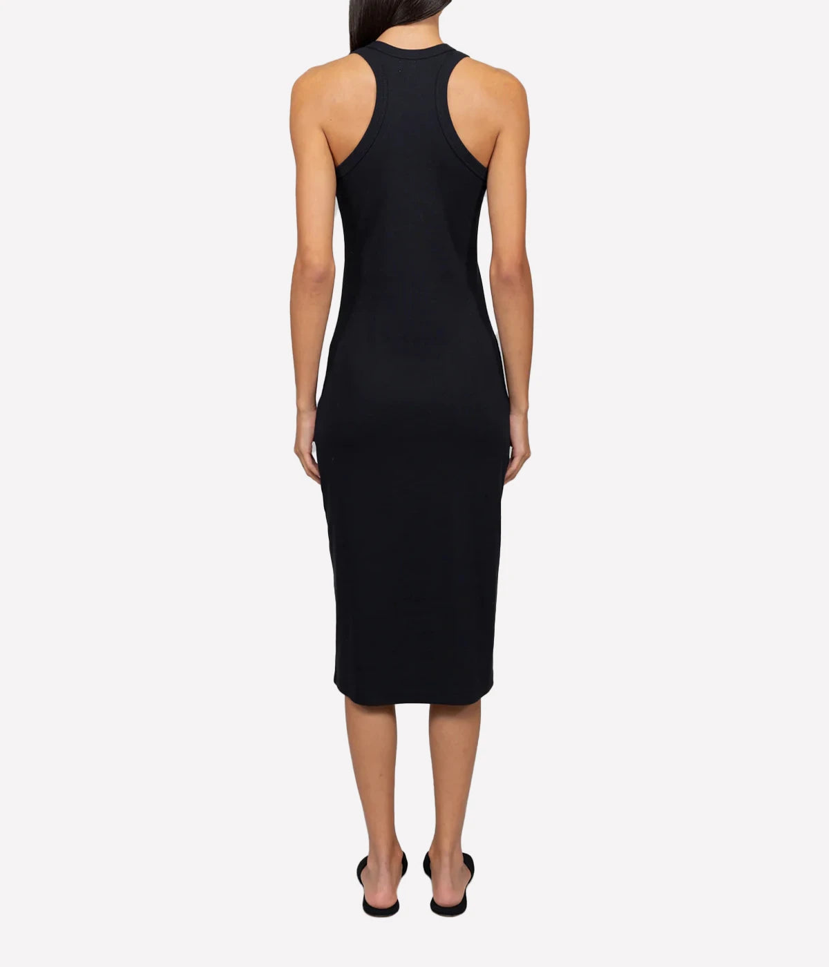 *FINAL SALE* Kelly Racerback Midi Dress in Black