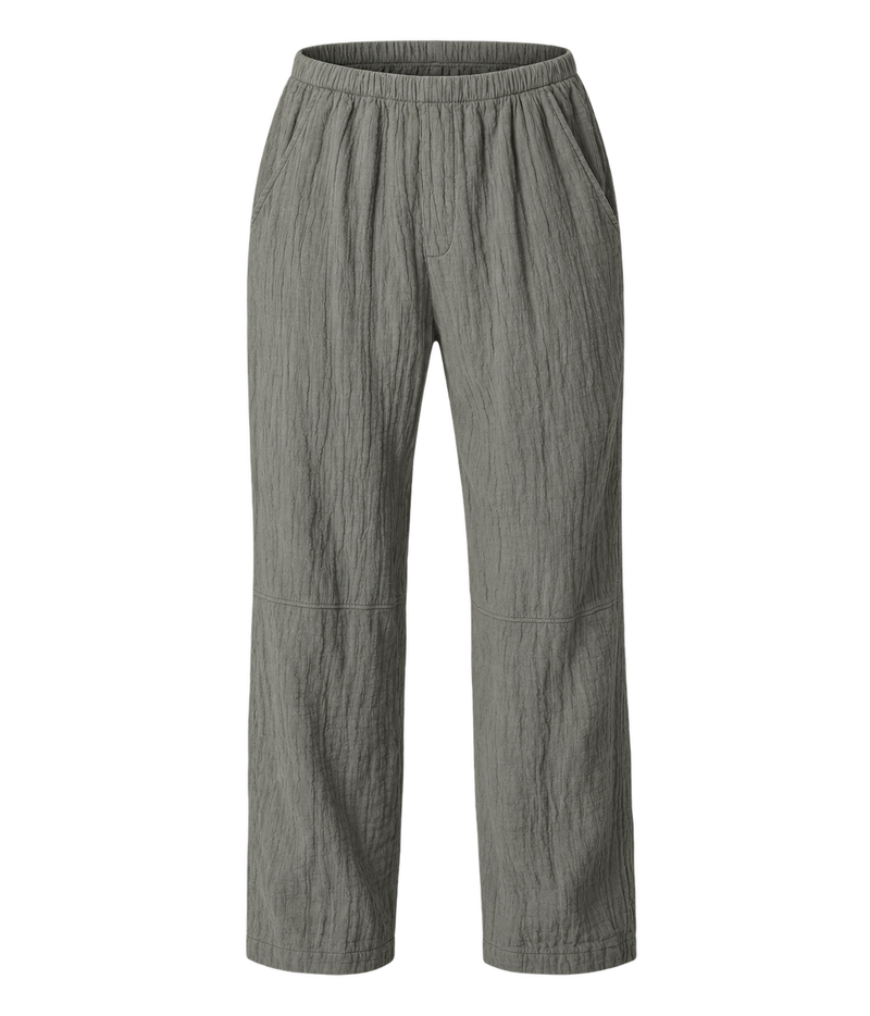 product flat lay image of the Electric & Rose Kick Back Pant in Moss