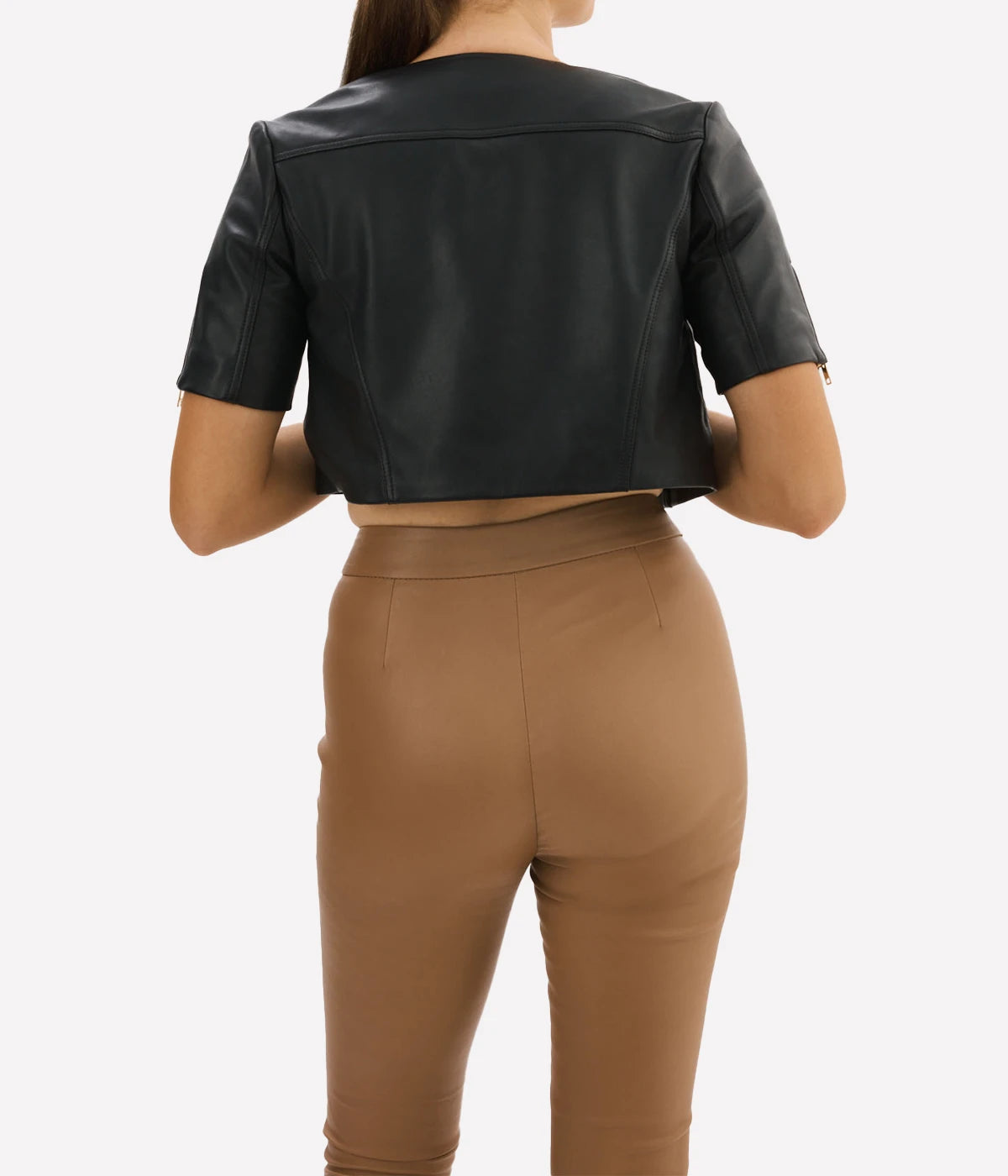 Kirsi Leather Jacket in Black
