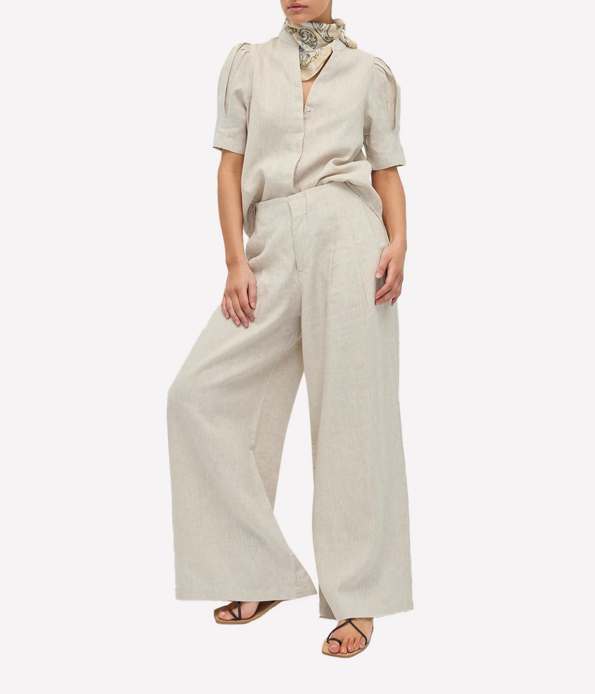Anthina Linen Shirt in Natural