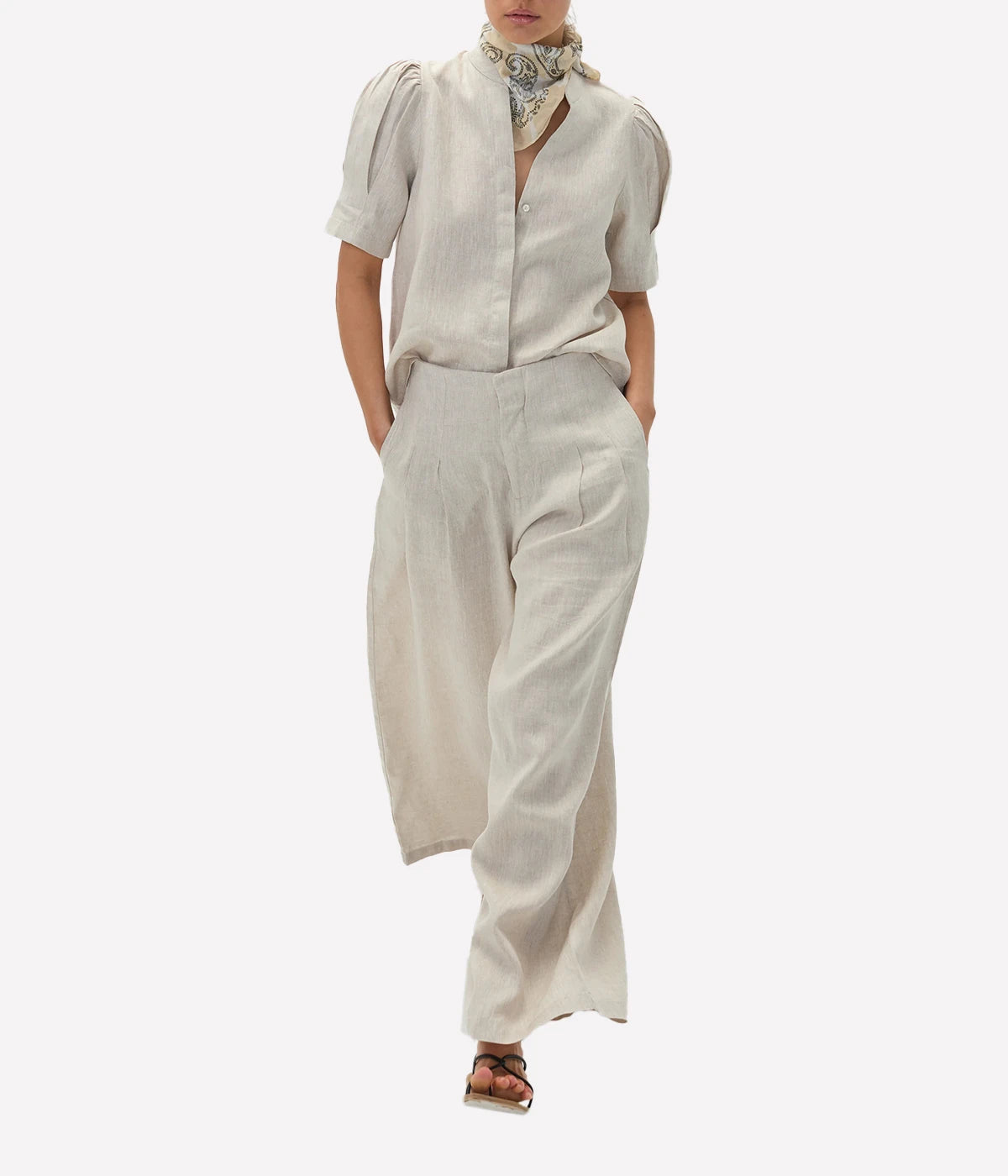 Anthina Linen Shirt in Natural