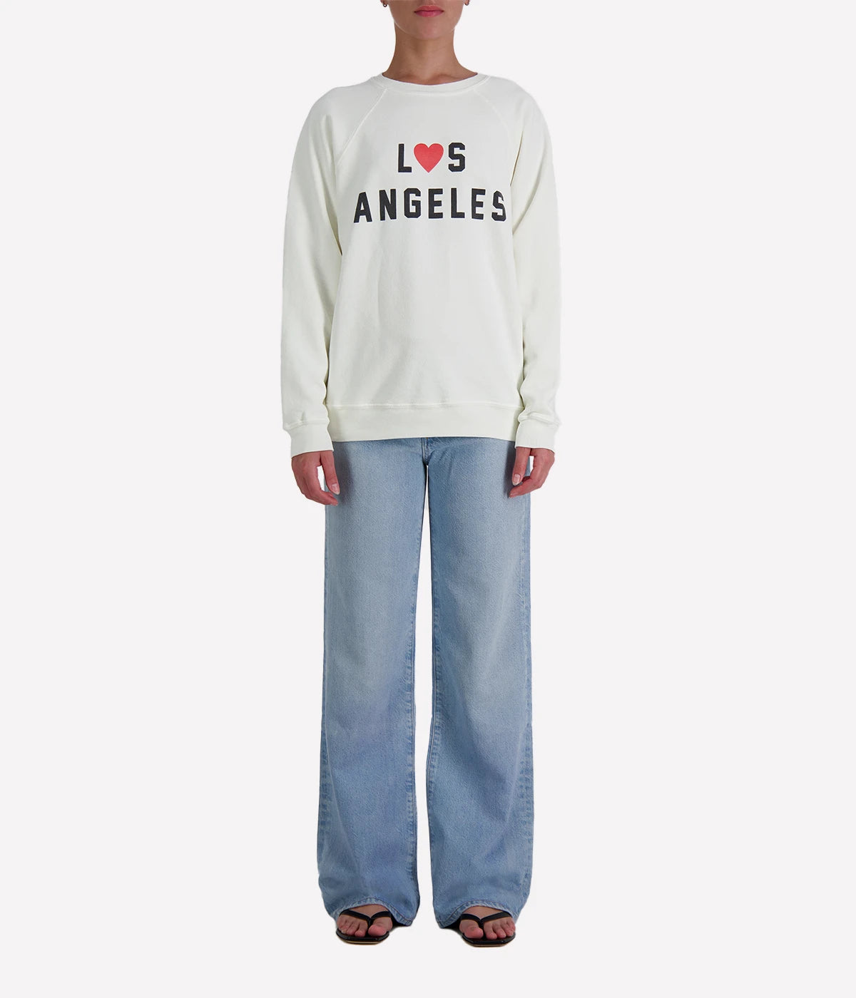Los Angeles Sweatshirt in Antique White