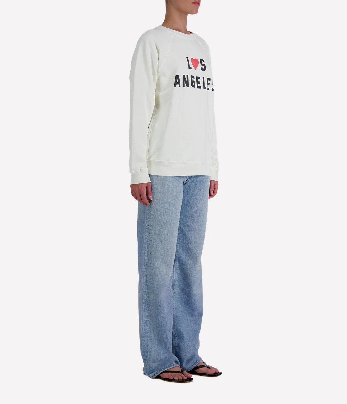 Los Angeles Sweatshirt in Antique White