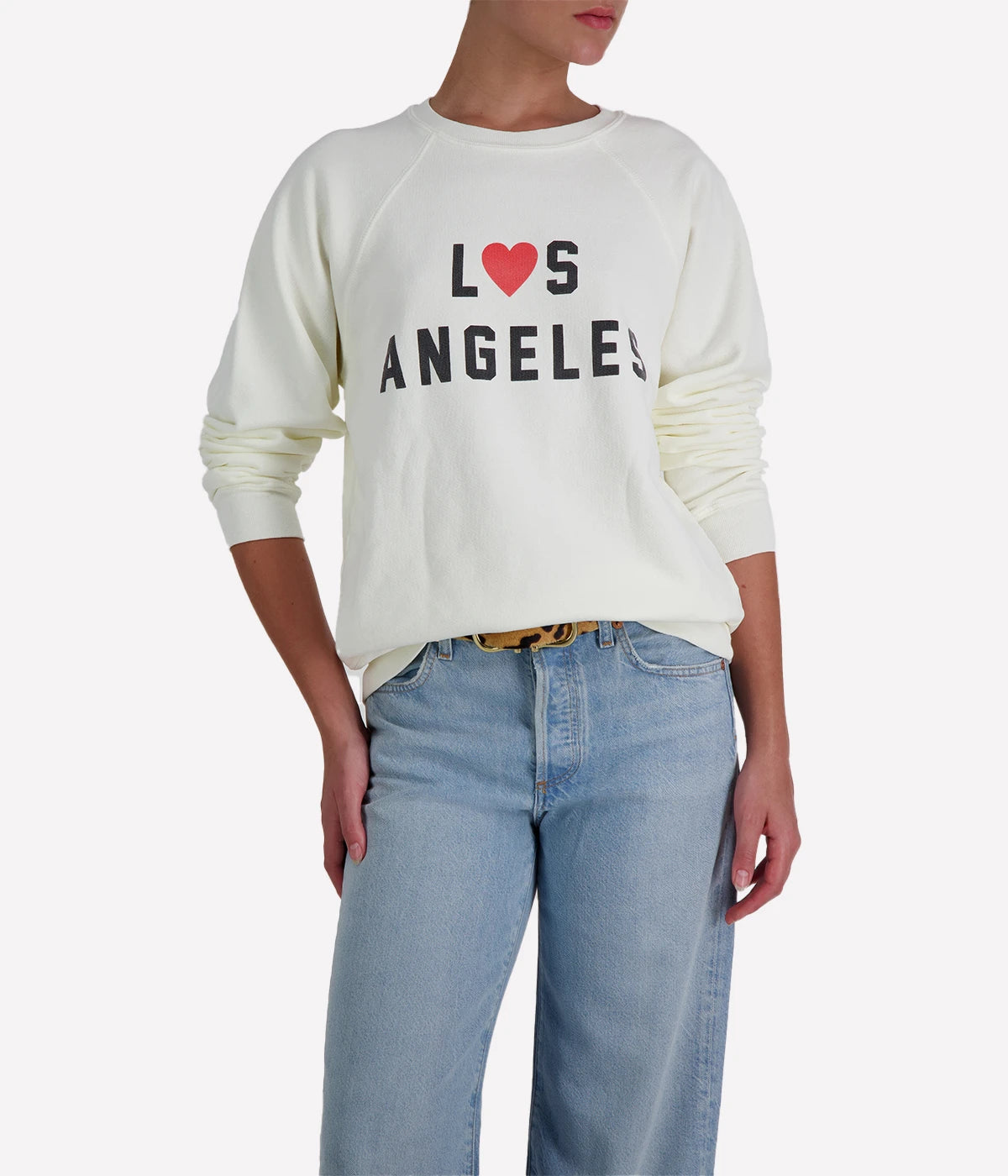 Los Angeles Sweatshirt in Antique White