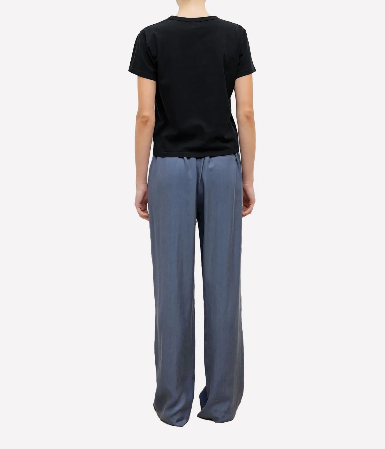 The Margo Vee Neck Tee in Black