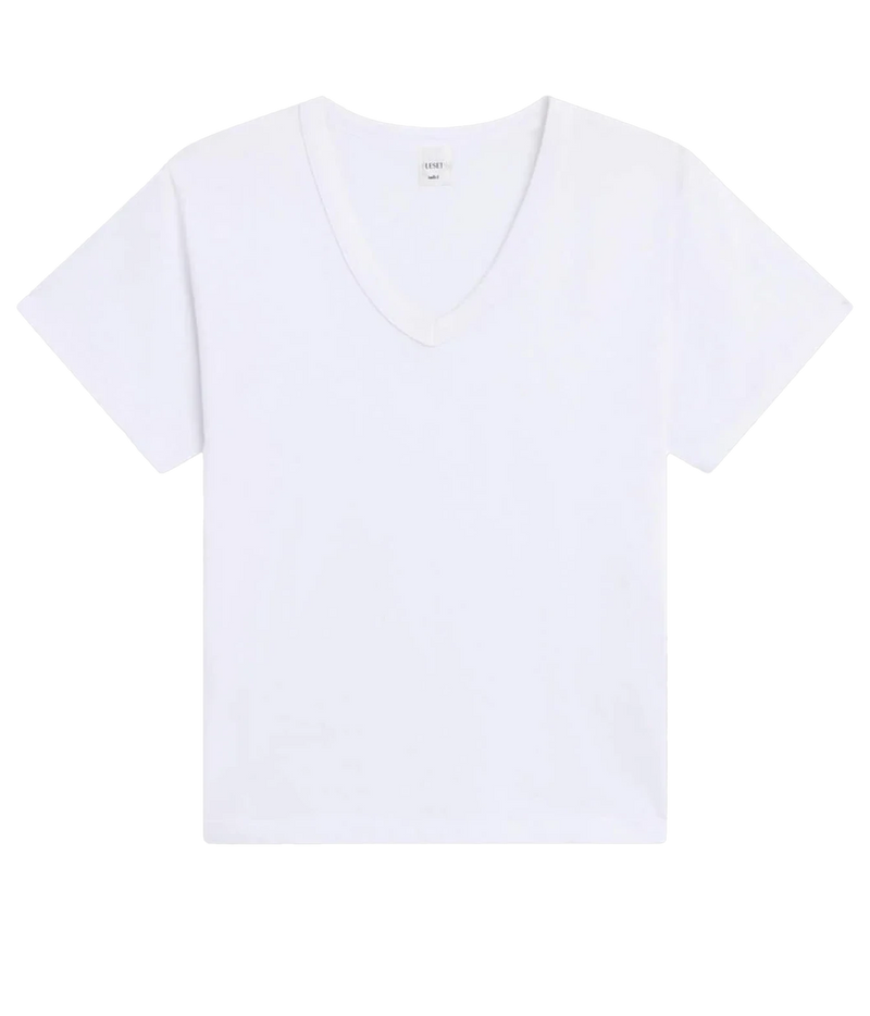The Margo Vee Neck Tee in White