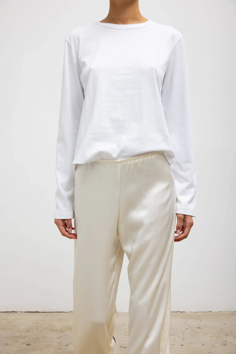 The Margo Long Sleeve Tee in White