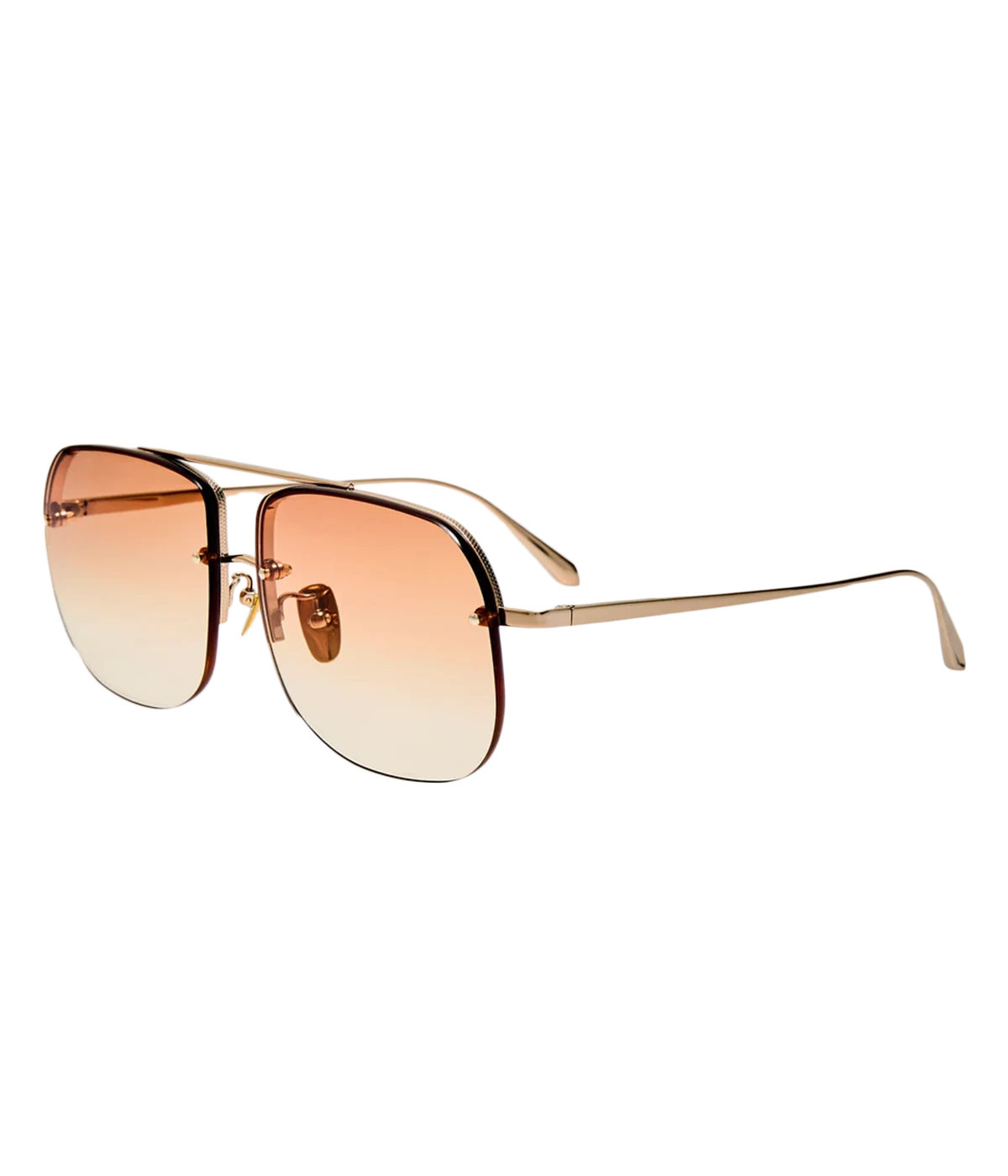 Seren Sunglass in GOLD/ CAMEL GRAD