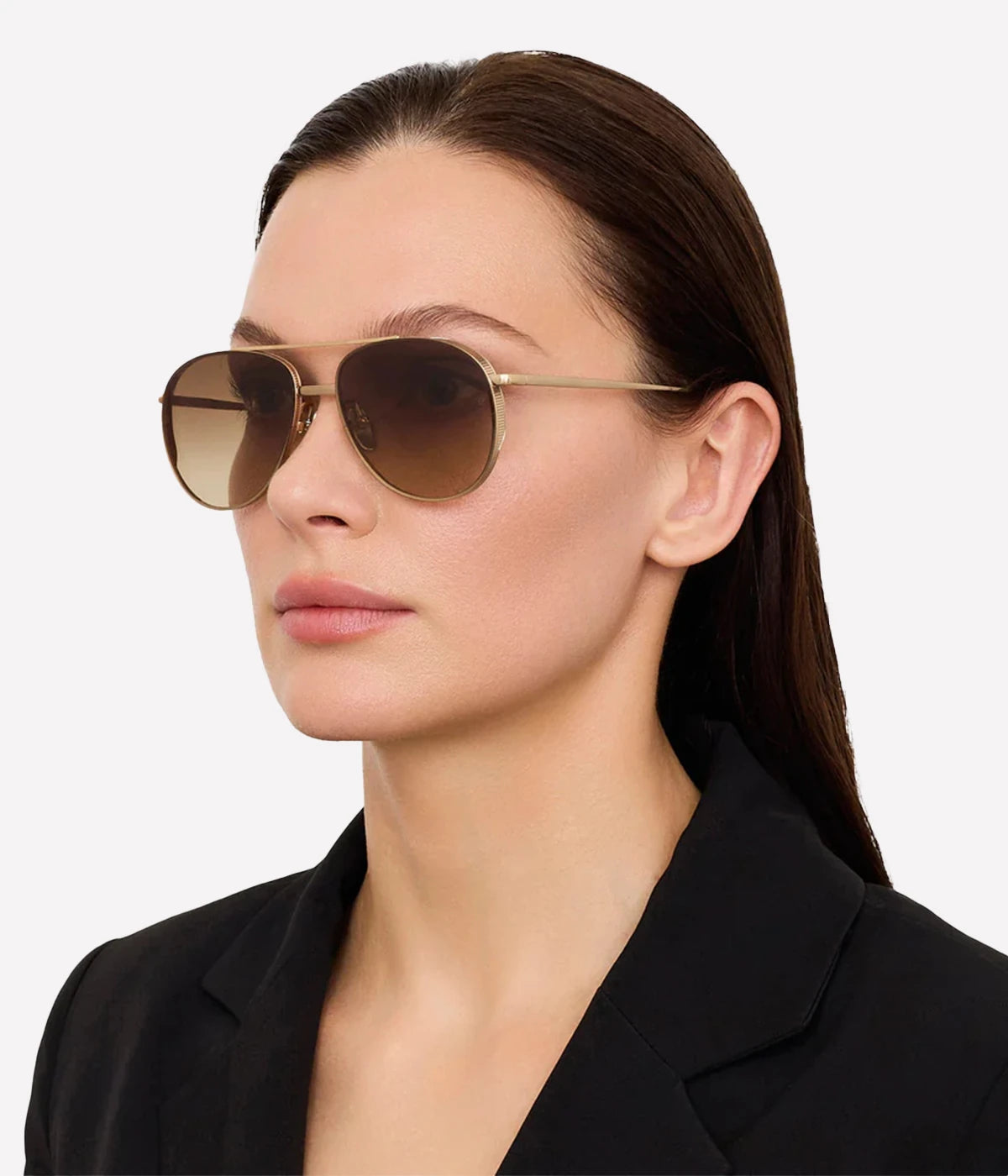 Meret Sunglass in CHAMPAGNE/ BROWN GRAD