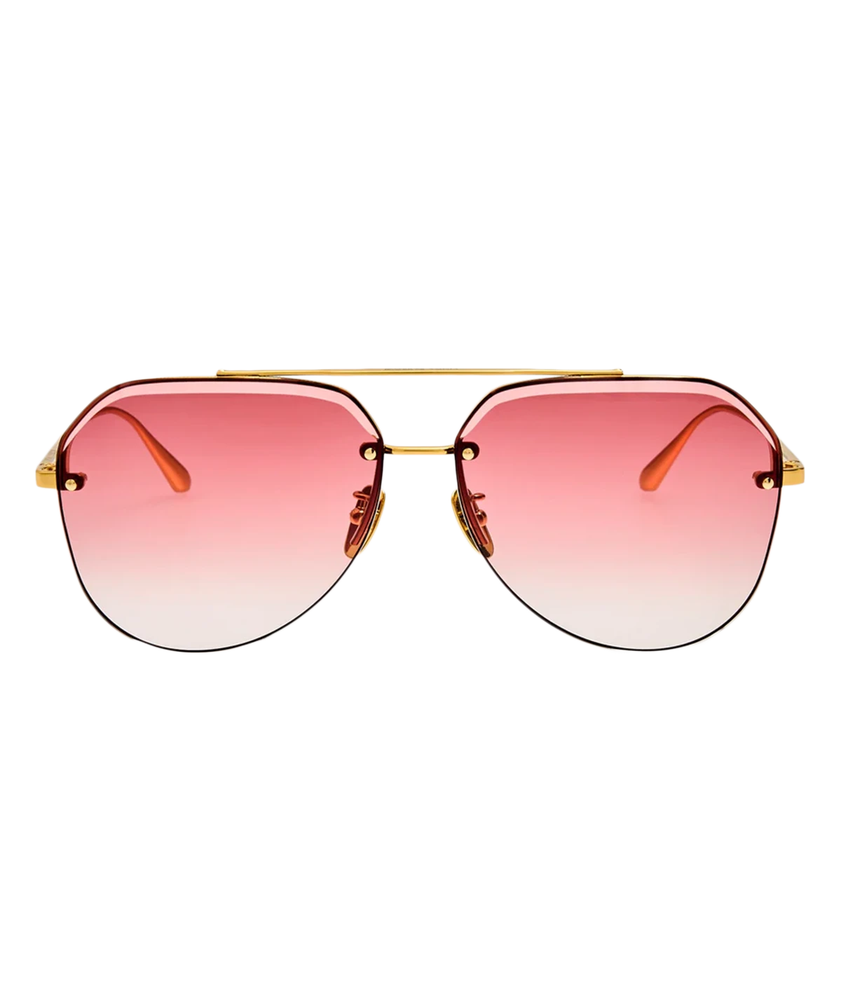 Quynh Sunglass in GOLD/ RED GRAD