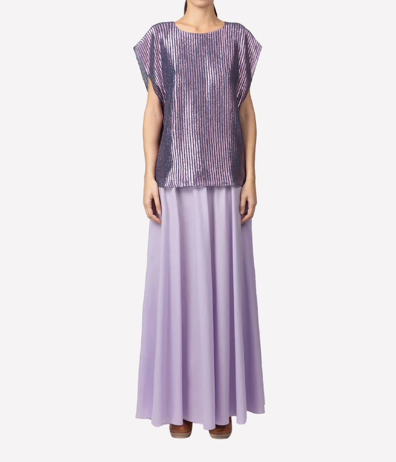 Castleton Top In Blue & Pink