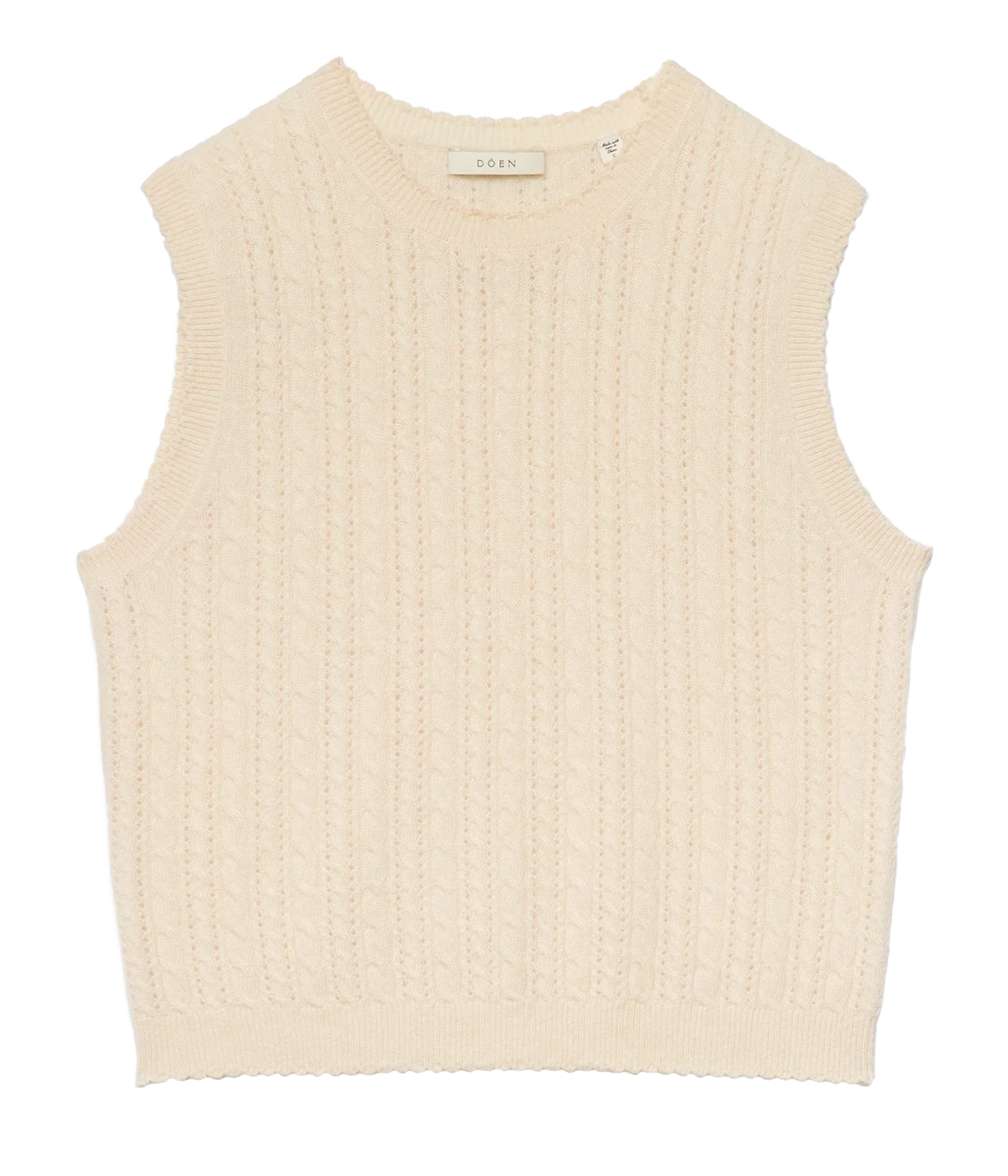 Louden Cashmere Cable Sweater In Dogwood