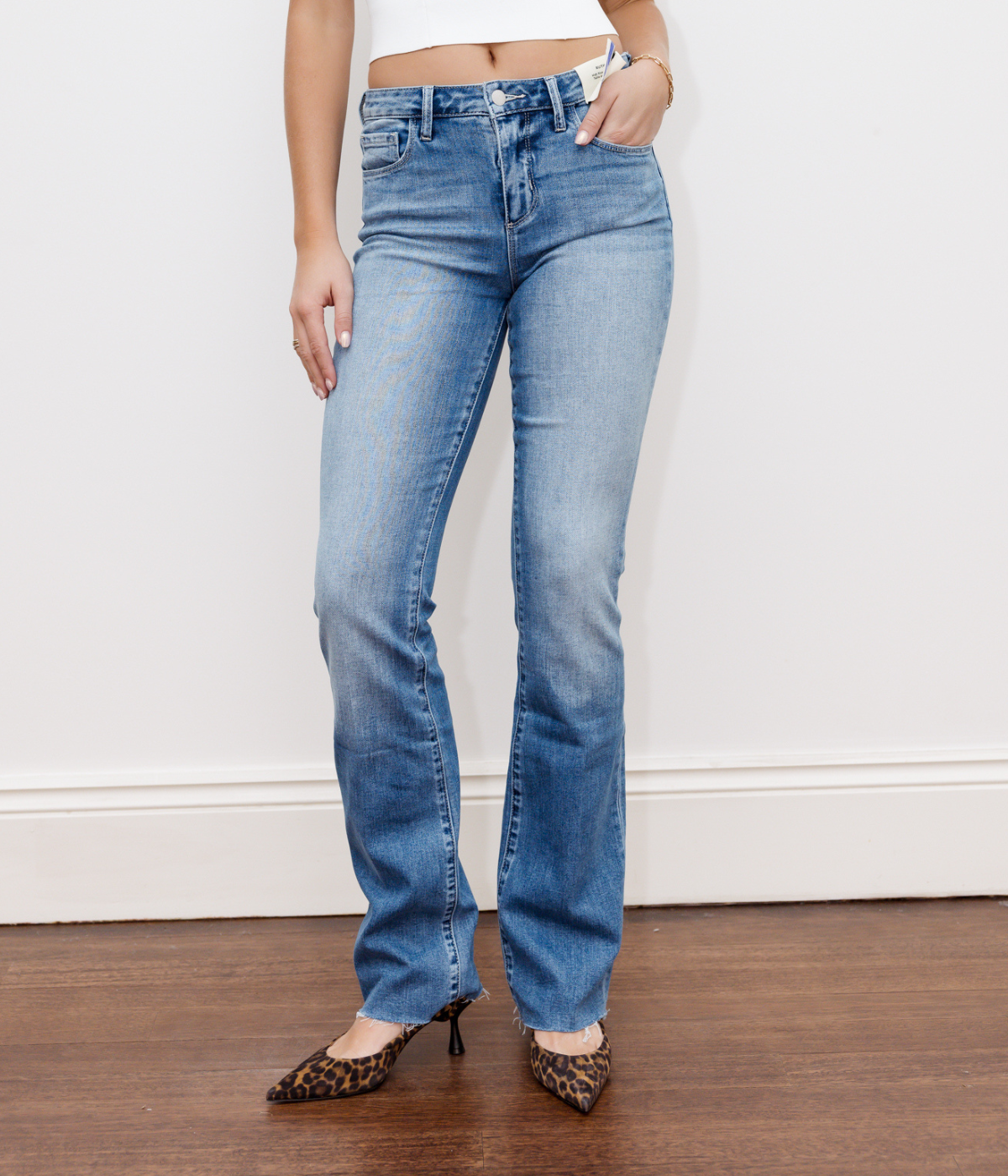 Ruth H/R Straight Jean in Privada