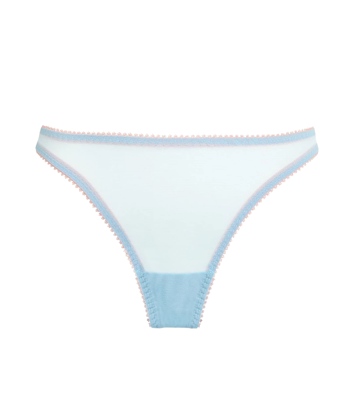 Layla Tulle Thong in Pastel Blue