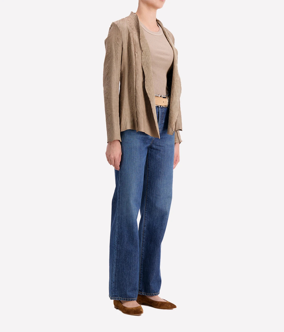 Leather Jacket in Vimi Grey