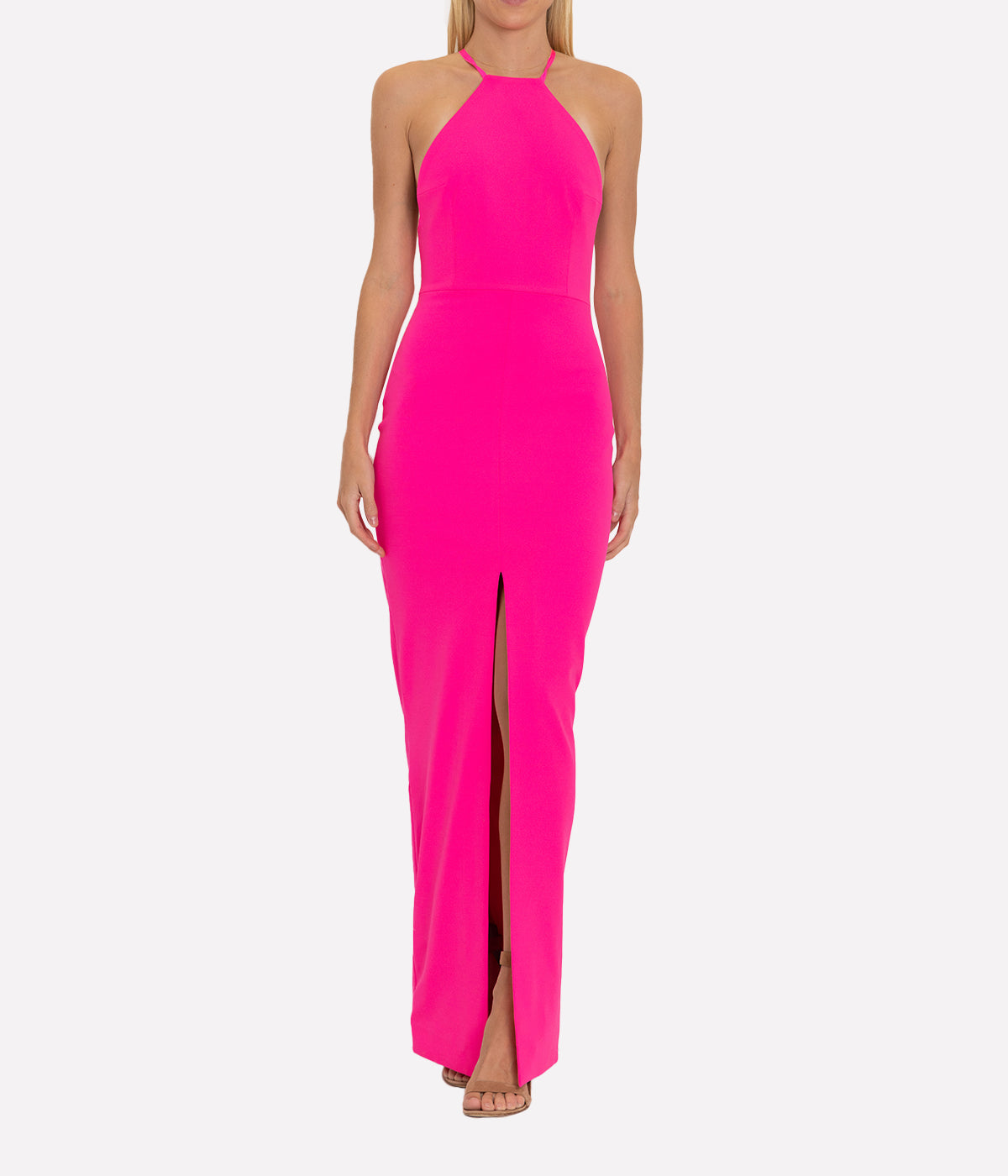 Lila Maxi Dress in Hot Pink